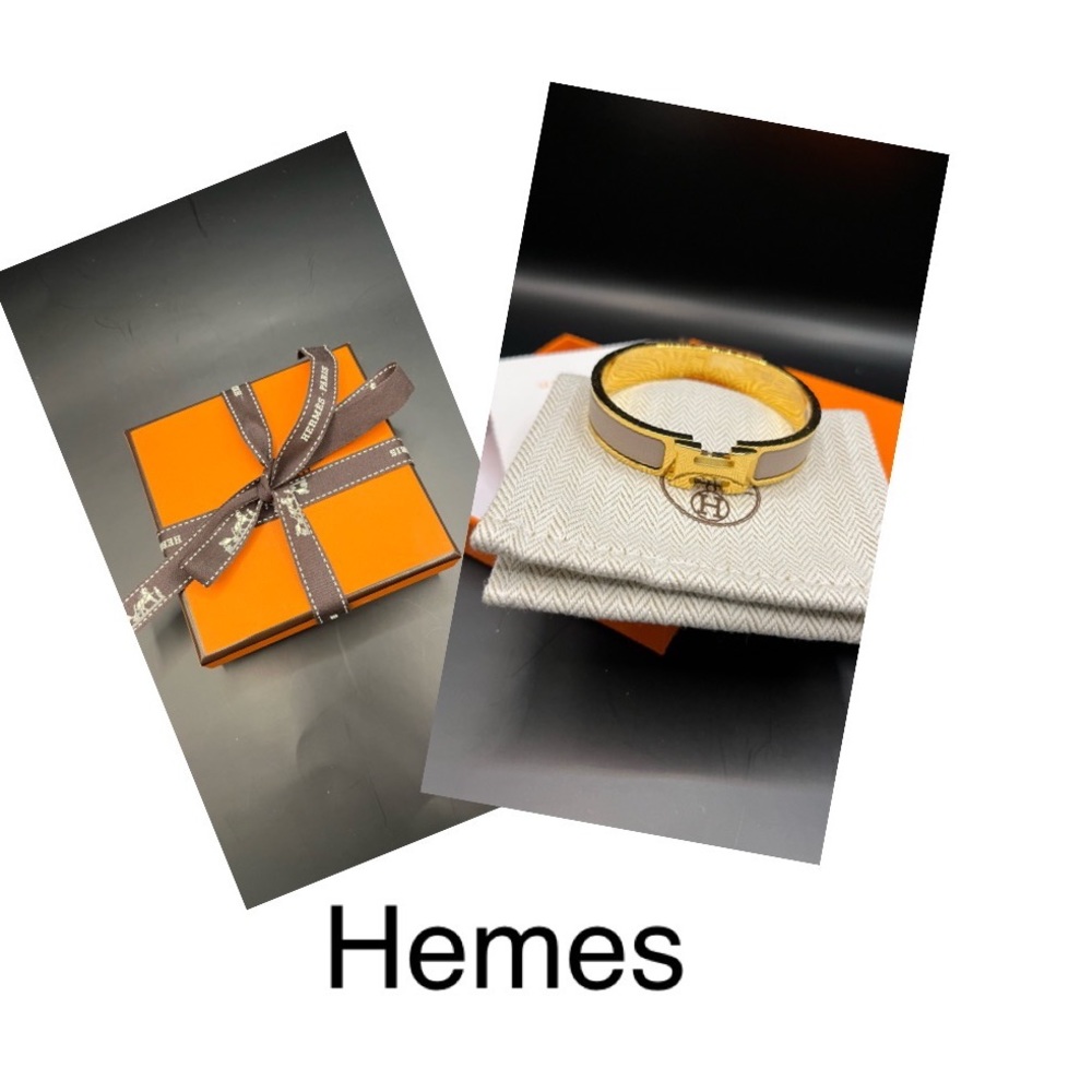 - - Hermes Clic H bracelet color marron glacé